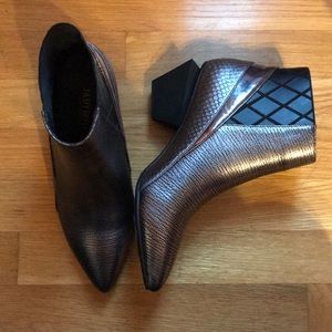 Funky Heel Booties